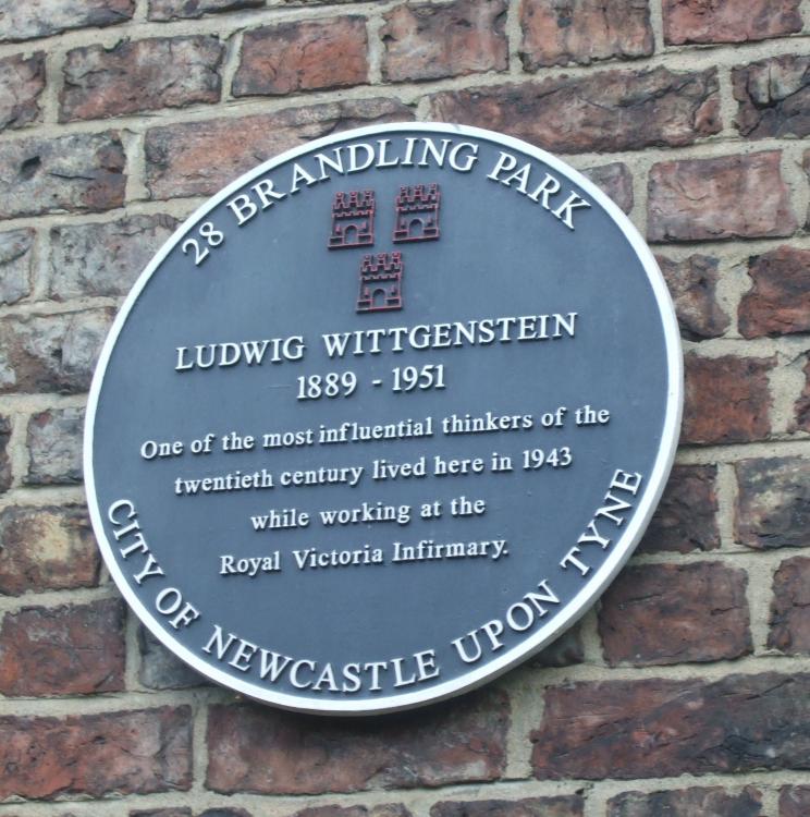 Ludwig Wittgenstein Commemorative Plaque